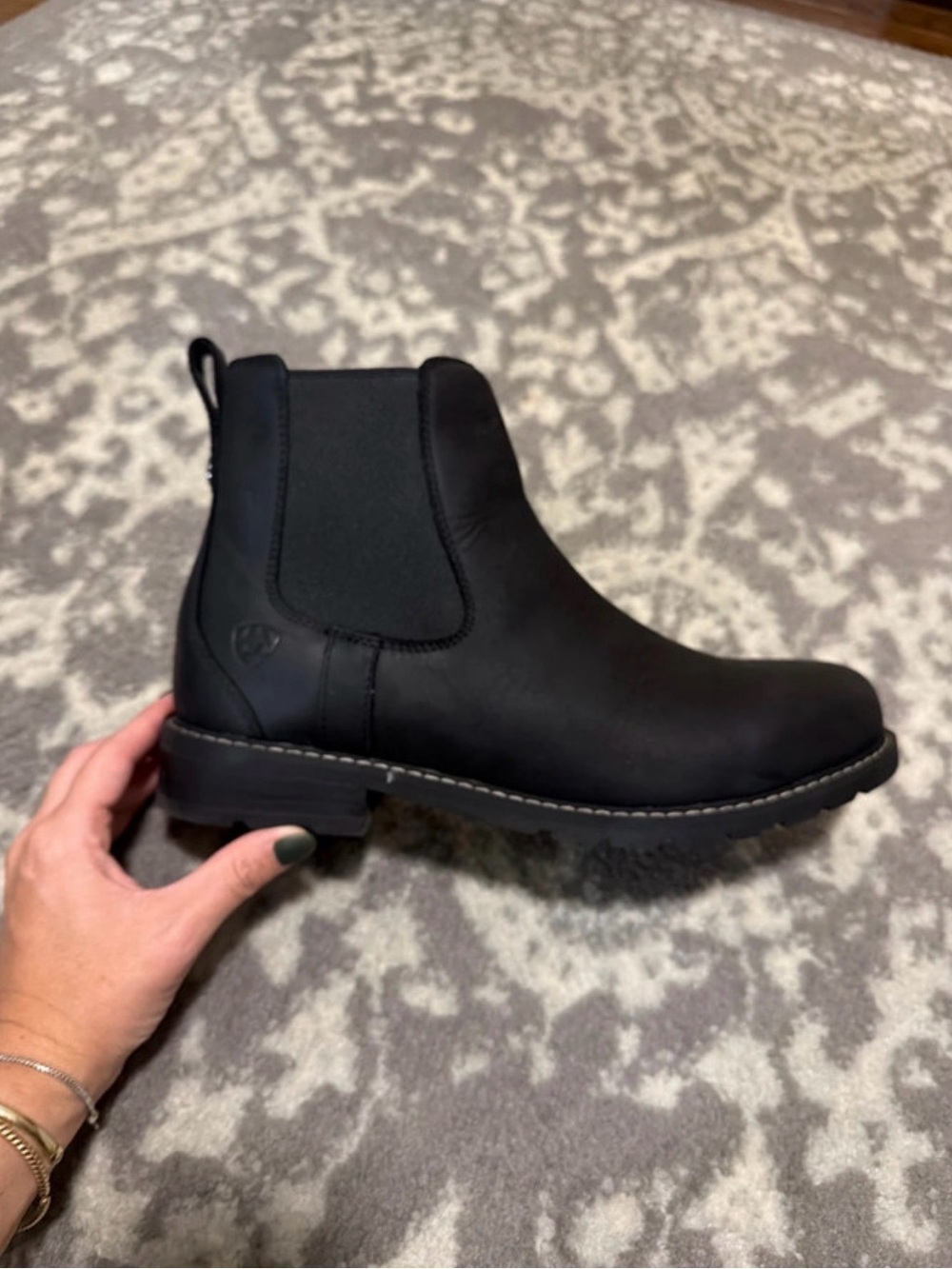Ariat Wexford H2O Waterproof Black Chelsea Boots Men’s 11